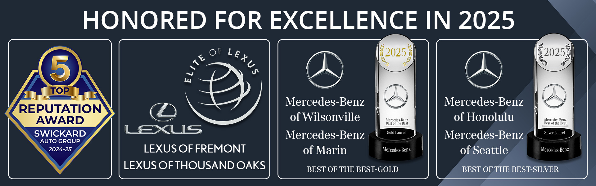 Honored for excellence